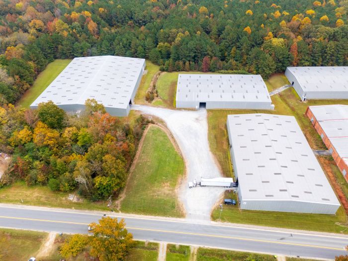 arial view of Jackson warehouse
